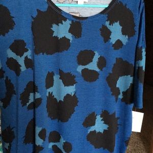 Blue and Black leopard print Irma
